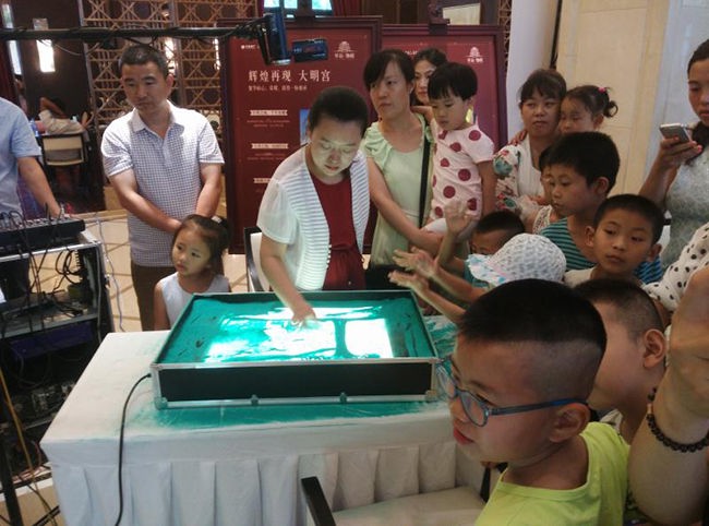沙画表演